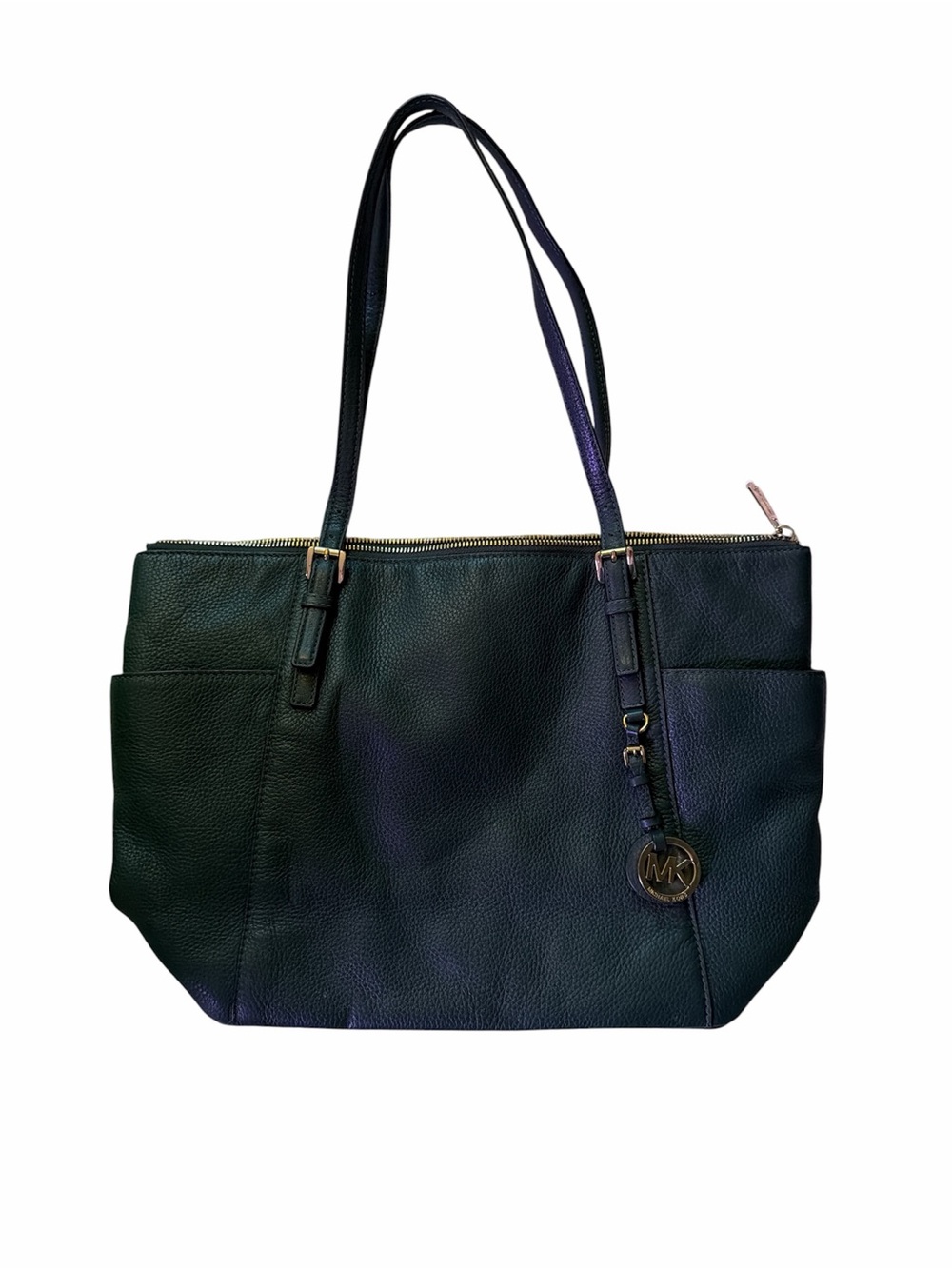 Michael Kors Green Leather Tote Bag